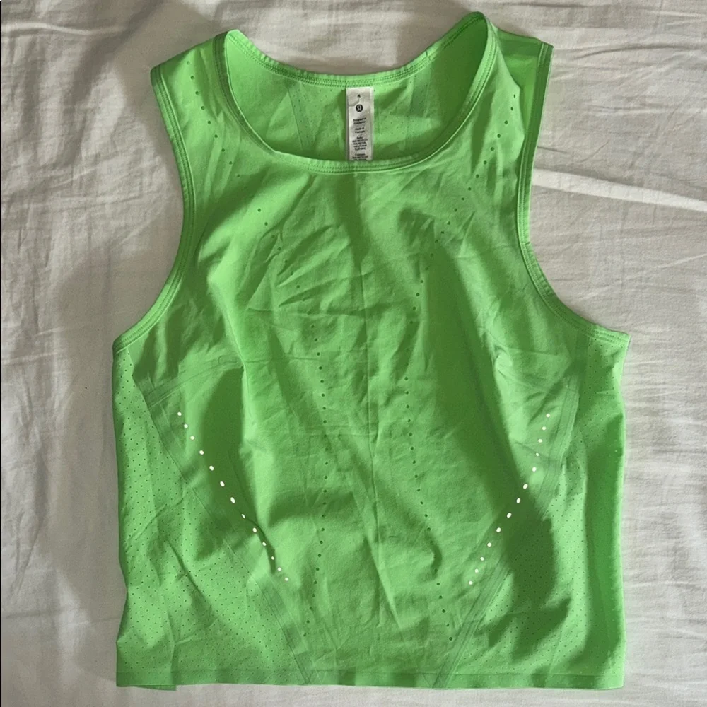 Neon Green Performance Tank Top